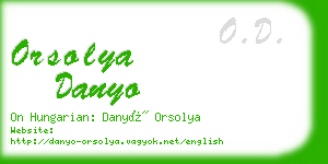 orsolya danyo business card